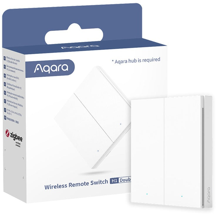 Load image into Gallery viewer, Aqara wireless remote switch h1 (double) knop (wit)
