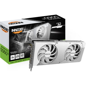 Inno3d geforce rtx 5060 ti twin x2 oc white 8gb grafische kaart (3x displayport, 1x hdmi 2.1, dlss 4)