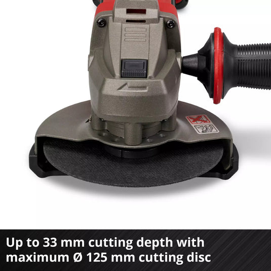 Einhell accu haakse sliijper te-ag 18 125-2 li (1x4,0 ah) haakse slijper (rood zwart, incl. 4.0 ah power x-change accu en oplader)