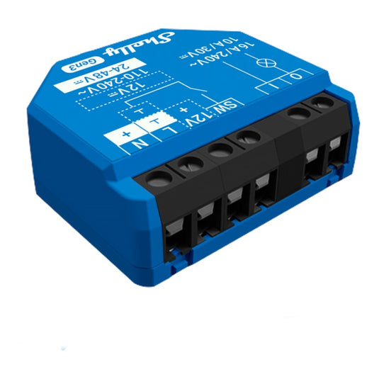 Shelly 1 gen3 relais (wifi, bluetooth)