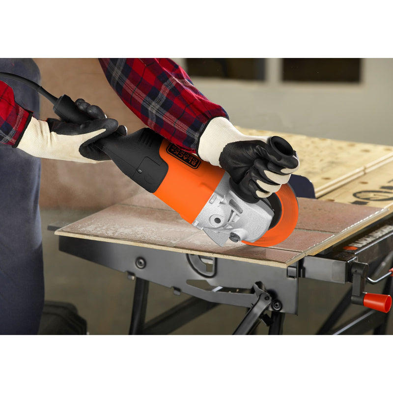 Load image into Gallery viewer, Black+decker bdgl2223-qs 2200w 230mm haakse slijper (zwart oranje)

