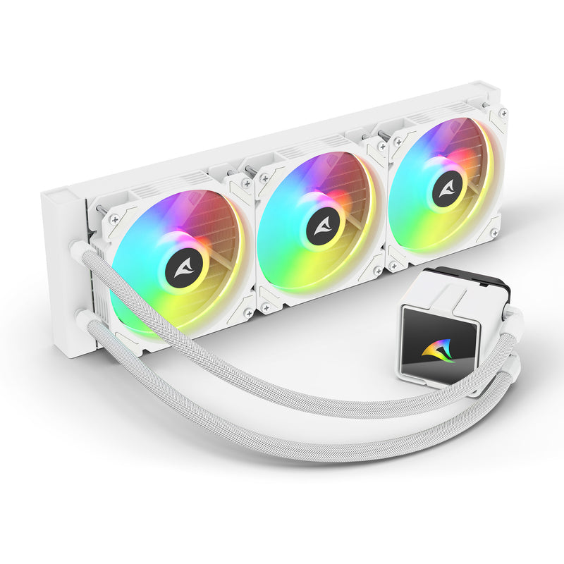 Load image into Gallery viewer, Sharkoon s60 argb waterkoeling (wit, 4-pin pwm)
