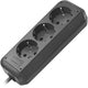 Brennenstuhl eco-line stekkerdoos 3x (zwart, 3x stekker, 1158620015, voor 3 stekkers)