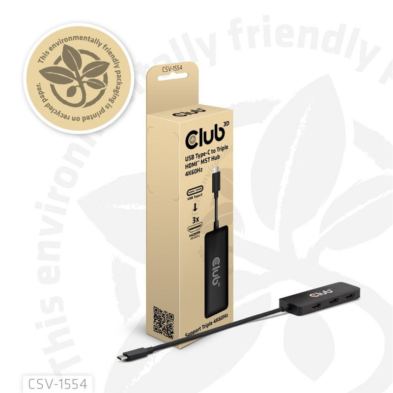 ギャラリービューアに画像をロードする, Club 3d usb-c naar 3x hdmi hub (zwart)
