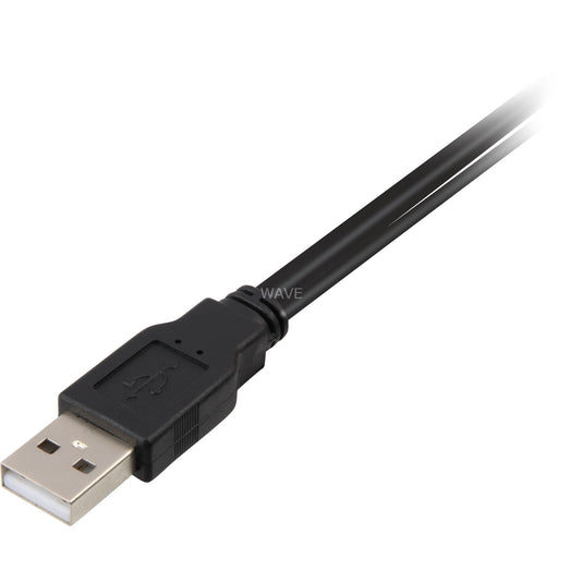 Delock 2x usb-a 2.0 male > usb mini 5-pin splitterkabel (zwart rood, 1 meter)