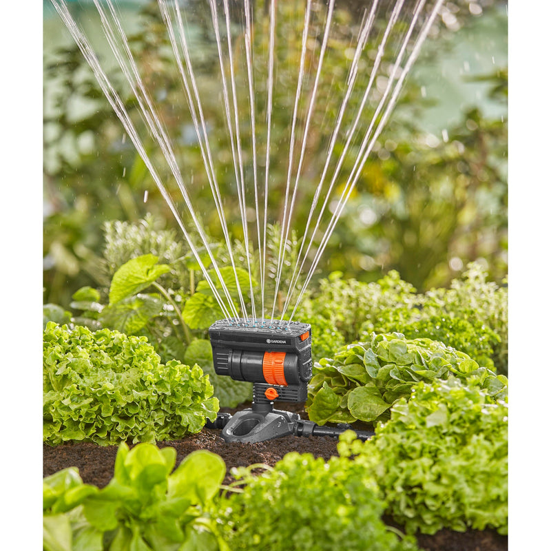Load image into Gallery viewer, Gardena micro-drip-system zwenksproeier os 90 sproeier (donkergrijs oranje)
