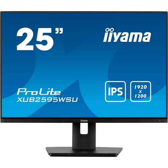 Iiyama prolite xub2595wsu-b5 25 monitor (zwart, hdmi, displayport, vga, 2x usb-a, usb-b)