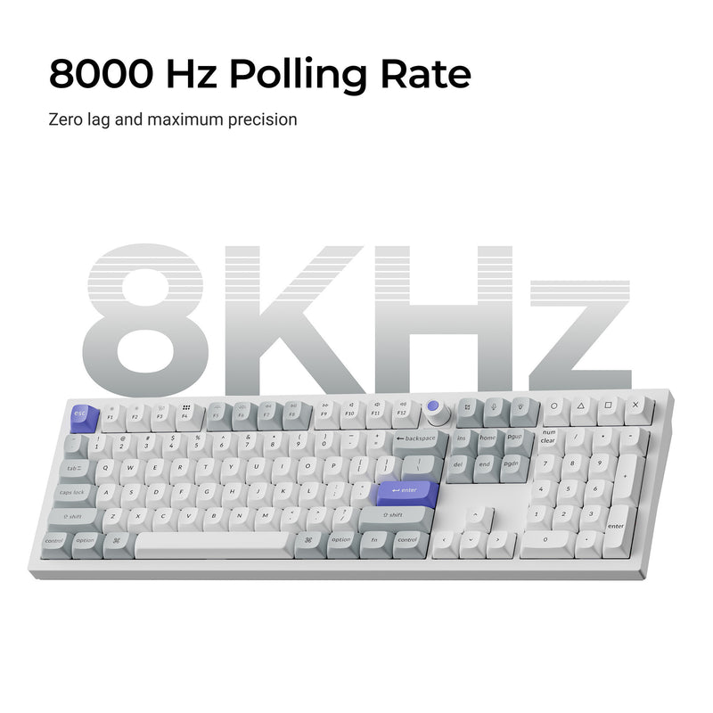 Load image into Gallery viewer, Keychron q6 he 8k magnetic switch keyboard (zwart, us lay-out (qwerty), ultra-fast lime, 100%, rgb, hot swap, 8k)
