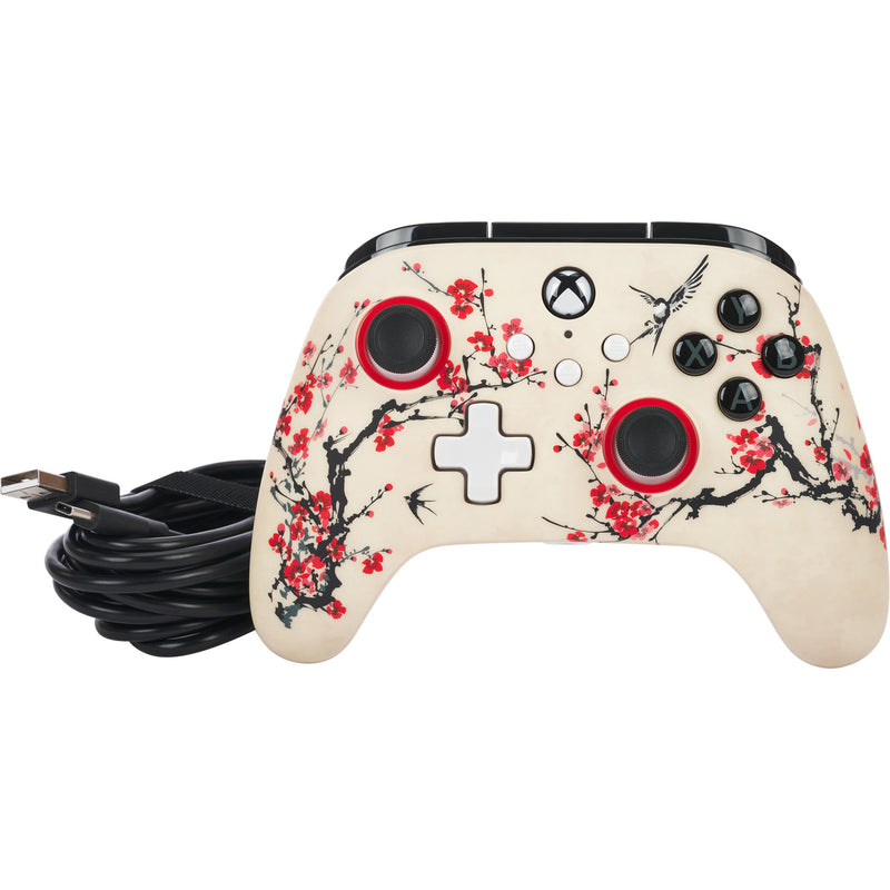 Afbeelding laden in galerijviewer, Powera advantage controller met kabel voor de xbox series x|s - warrior's nirvana (magnoliawit, xbox series x|s, xbox one, pc)
