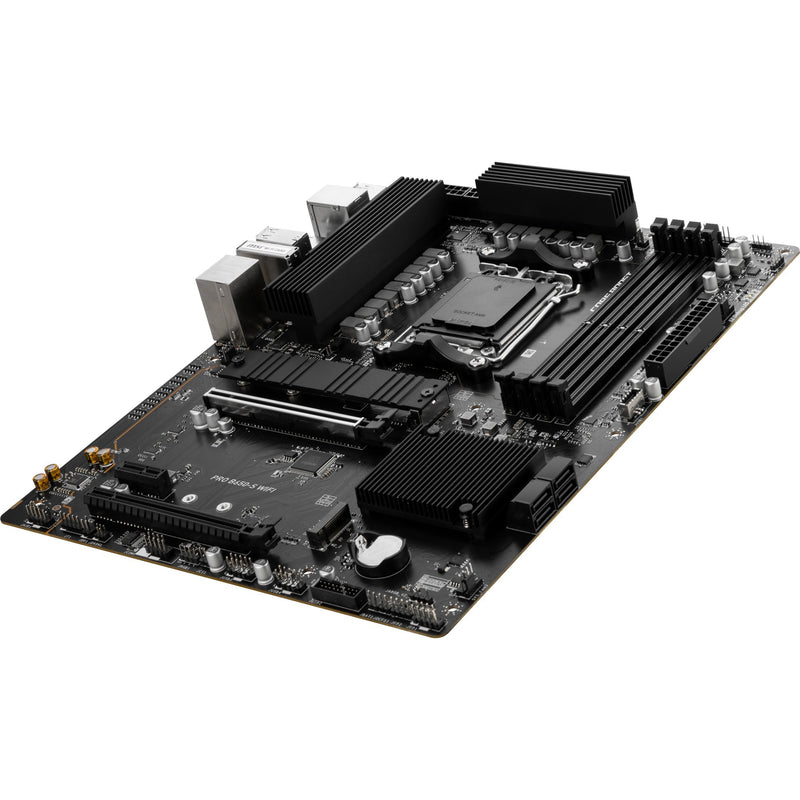 Load image into Gallery viewer, Msi pro b650-s wifi socket am5 moederbord (zwart, raid, 2.5 gbe-lan, wi-fi 6e, bt, sound, atx)

