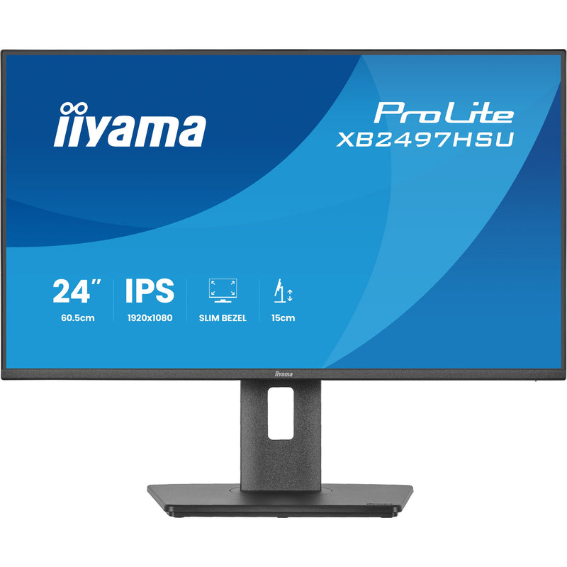 Load image into Gallery viewer, Iiyama prolite xb2497hsu-b1 23.8 monitor (zwart, 120 hz, hdmi, displayport, usb-c, audio)
