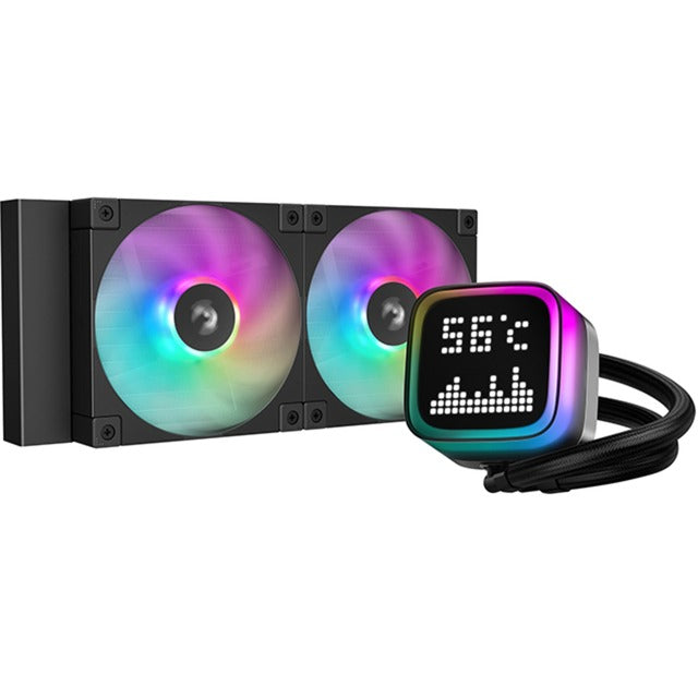 Laden Sie das Bild in Galerie -Viewer, Deepcool lp240 waterkoeling (zwart, 4-pins pwm fan-connector)
