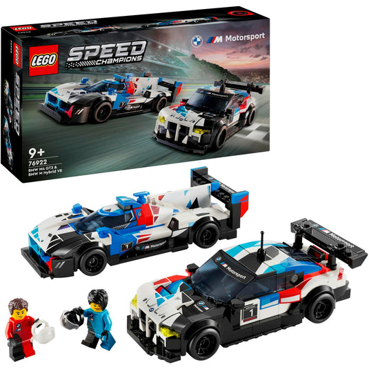 Lego speed champions - bmw m4 gt3 bmw m hybrid v8 racewagens constructiespeelgoed (76922)