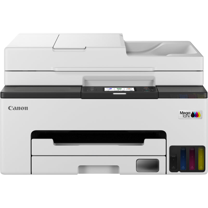 Afbeelding laden in galerijviewer, Canon maxify gx2051-kleureninkjetprinter met navulbare megatank all-in-one inkjetprinter met faxfunctie (wit, printen, kopiëren, scannen, faxen, wi-fi)
