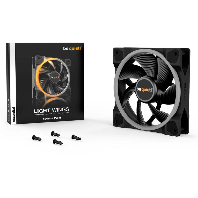 Load image into Gallery viewer, Be quiet! light wings pwm rgb case fan (zwart, 120 x 120 x 25 mm)
