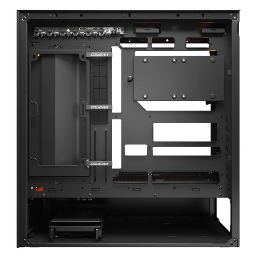 Cougar cfv235 mesh midi tower behuizing (zwart | 2x usb-a | 1x usb-c | rgb | tempered glass)