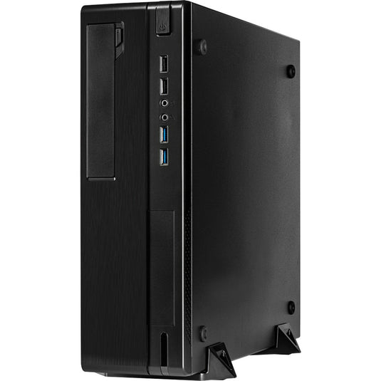 Inter-tech it-502 mini tower behuizing (zwart | 4x usb-a)