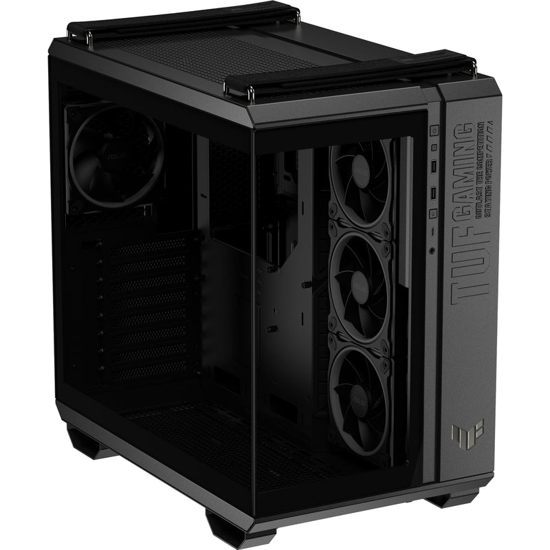 Chargez l'image dans la visionneuse de la galerie, Asus tuf gaming gt502 horizon argb midi tower behuizing (zwart | 3x usb-a | 1x usb-c | tempered glass)
