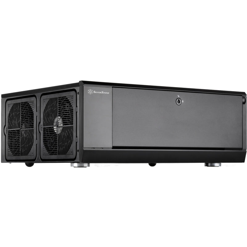 Load image into Gallery viewer, Silverstone sst-gd10b htpc behuizing (zwart | 2x usb-a)
