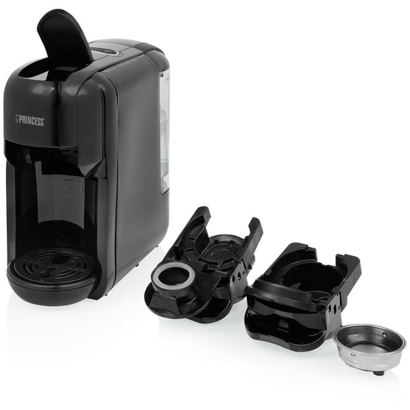 Load image into Gallery viewer, Princess multi capsule koffiemachine 3-in-1 capsule machine (zwart, nespresso, dolce gusto, e.s.e.)
