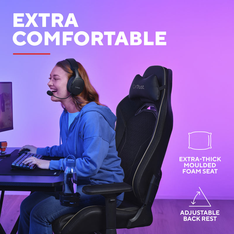 Load image into Gallery viewer, Trust gxt 721 ruya pro premium comfortabele gaming stoel (zwart geel)
