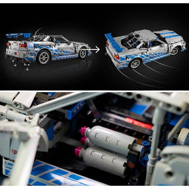 Load image into Gallery viewer, Lego technic 42210 2 fast 2 furious nissan skyline gt-r (r34) auto
