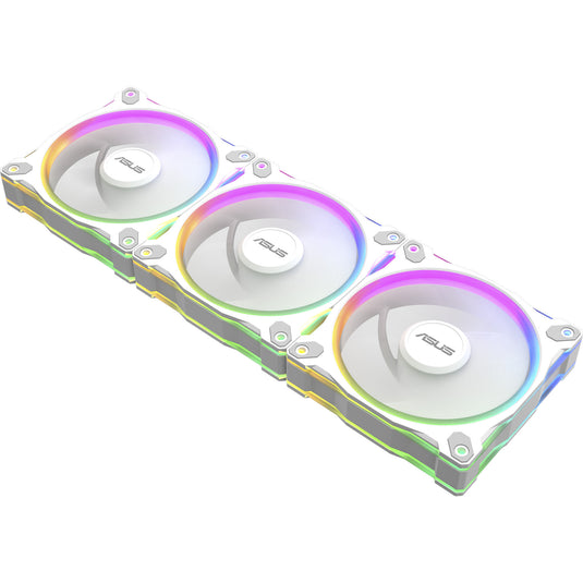 Asus prime mr120 argb reverse fan - triple pack case fans (wit, 3 stuks, 120 x 120 x 28 mm, 3 stuks)