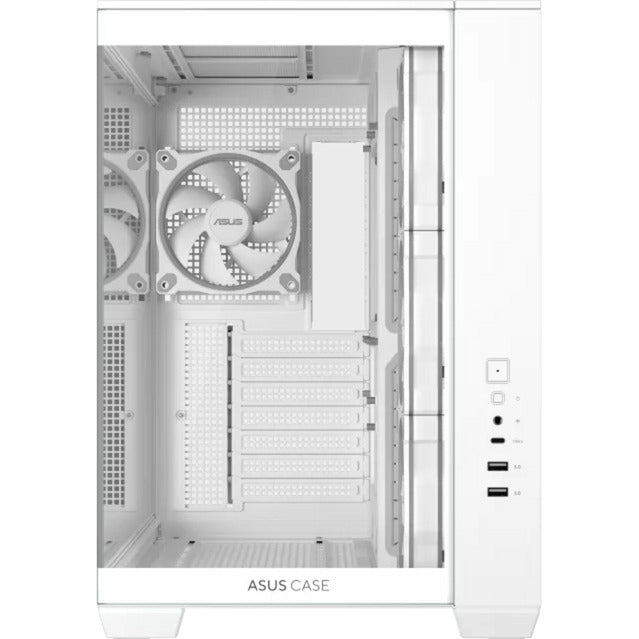 Load image into Gallery viewer, Asus a32 plus midi tower behuizing (wit | 2x usb-a | 1x usb-c | rgb | tempered glass)
