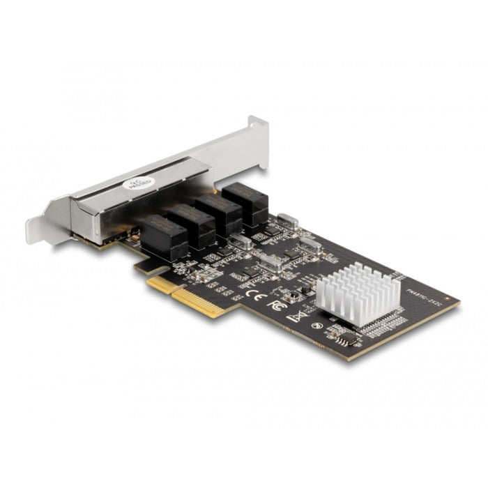 Load image into Gallery viewer, Delock pci express x4 card 4 x rj45 gigabit lan netwerkadapter
