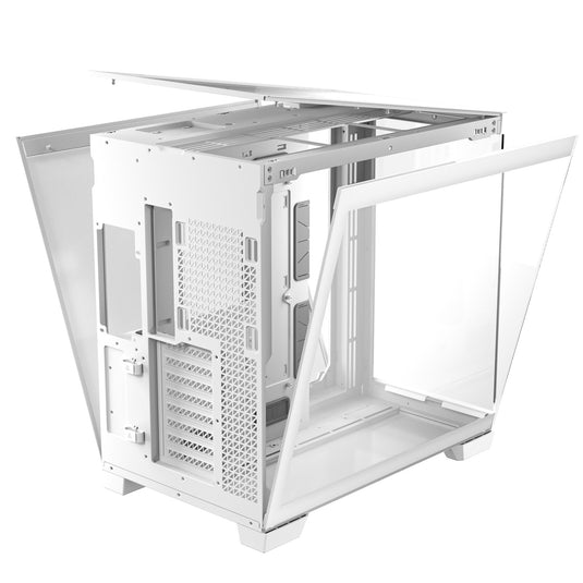 Antec c8 midi tower behuizing (wit zilver | 2x usb-a | 1x usb-c | tempered glass)