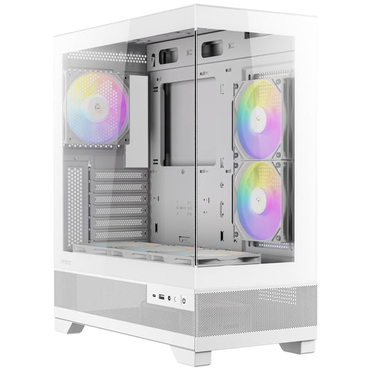 Antec cx700 elite rgb midi tower behuizing (wit | 2x usb-a | tempered glass)