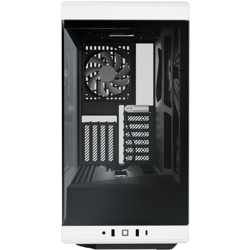 Load image into Gallery viewer, Hyte y40 midi tower behuizing (wit zwart | 2x usb-a | 1x usb-c | tempered glass)
