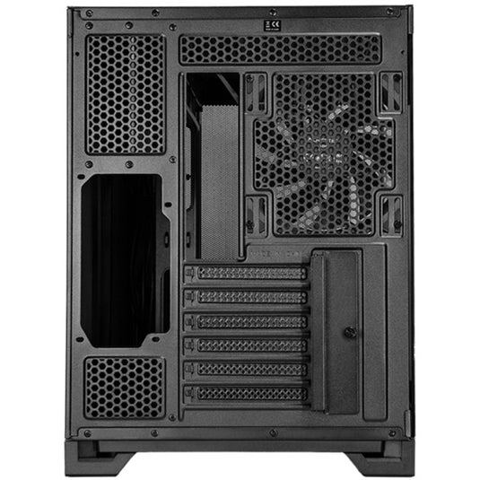 Chieftec visio air midi tower behuizing (zwart | 2x usb-a | 1x usb-c | tempered glass)