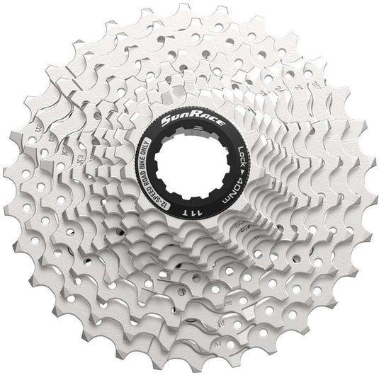 Superior sunrace cassette csrz800 12v 11-36t zilver rood