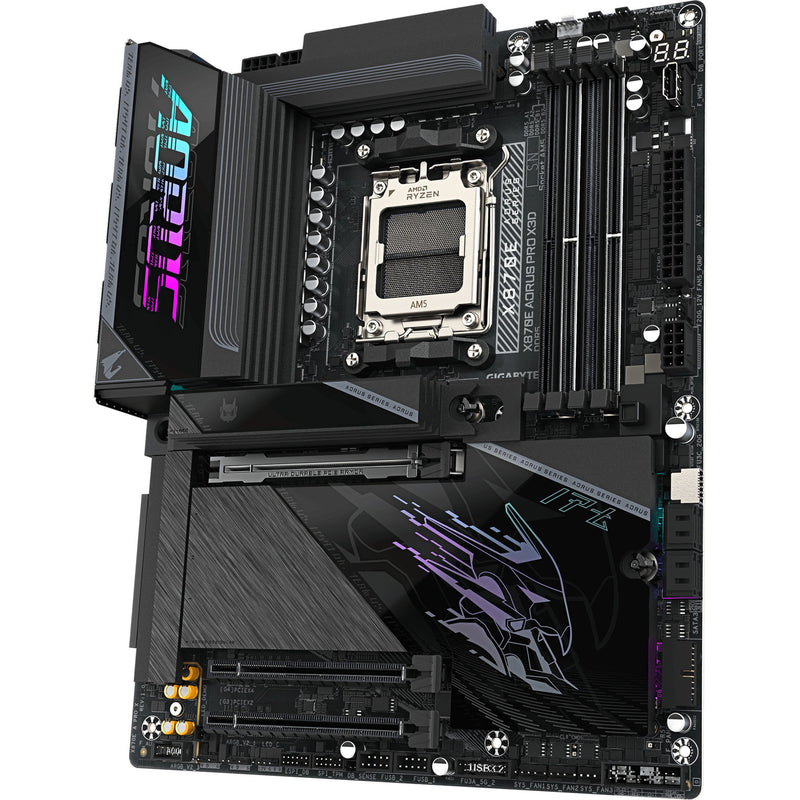 Afbeelding laden in galerijviewer, Gigabyte x870e aorus pro x3d socket am5 moederbord (zwart, raid, 5gb-lan, wi-fi 7, bt, sound, atx)
