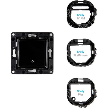 Shelly wall switch 1 knop (zwart)
