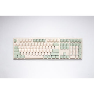 Ducky one 3 matcha, toetsenbord (crème groen, us lay-out, cherry mx brown, pbt double shot, hot swap)