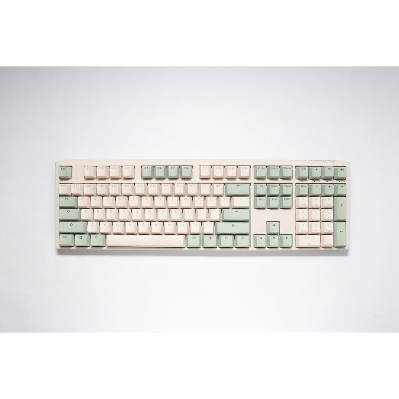 Load image into Gallery viewer, Ducky one 3 matcha, toetsenbord (crème groen, us lay-out, cherry mx brown, pbt double shot, hot swap)
