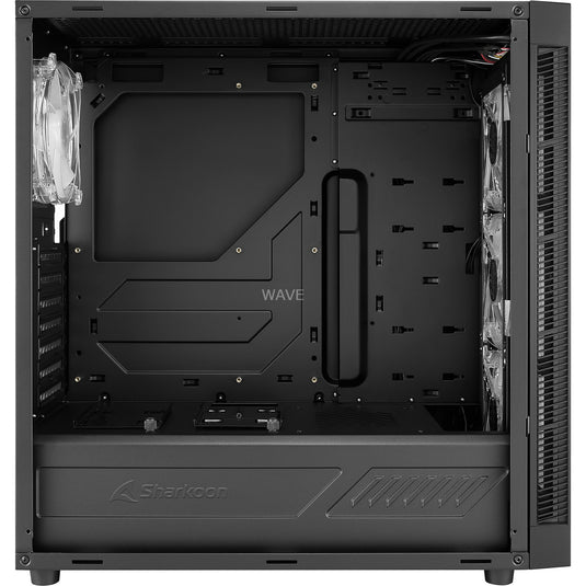 Sharkoon tg5 pro rgb midi tower behuizing (zwart | 4x usb-a | rgb | tempered glass)
