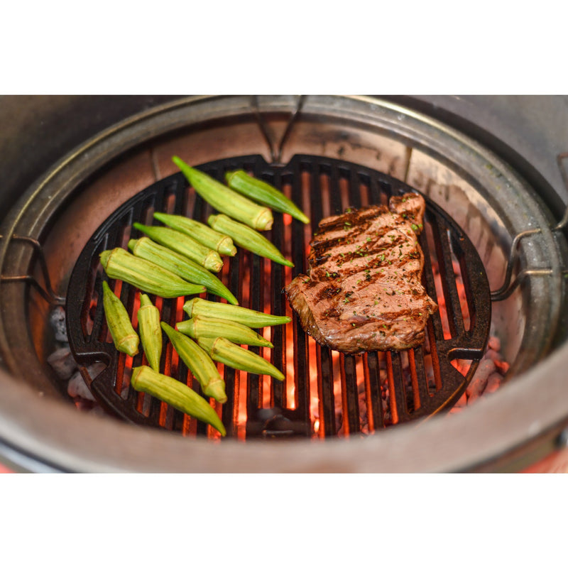 Load image into Gallery viewer, Kamado joe sear plate voor classic i, ii, iii en joe jr. grillrooster (zwart, ø 34cm)
