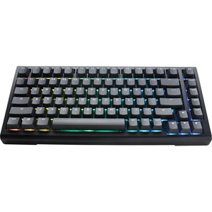 Ducky projectd tinker 75 met qmk via rgb mechanisch toetsenbord (zwart, us lay-out (qwerty), cherry mx red, 75%, rgb leds, double-shot pbt, hot-swappable, gasket mount)