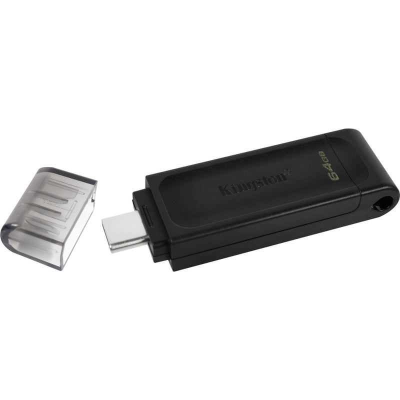 Load image into Gallery viewer, Kingston datatraveler 70 64 gb usb-stick (zwart, dt70 64gb, usb-c 3.2 gen 1)
