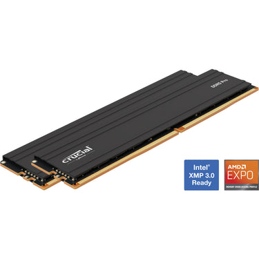 Crucial 32 gb ddr5-5600 (2x 16 gb) werkgeheugen (zwart, cp2k16g56c46u5)