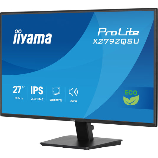 Iiyama prolite x2792qsu-b1 27 monitor (zwart, hdmi, displayport, 2x usb-a, usb-b, 120 hz)