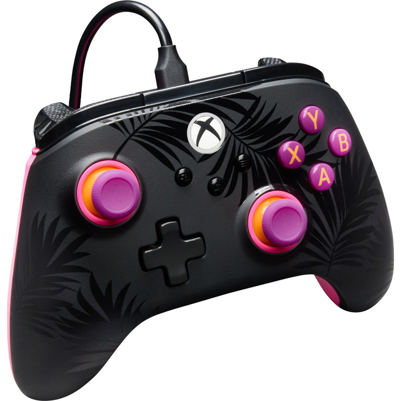 Afbeelding laden in galerijviewer, Powera advantage plus bedrade controller voor xbox series x|s - palmbomen in maanlicht (roze, xbox series x|s, xbox one, pc)
