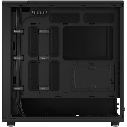 Fractal design north xl midi tower behuizing (zwart houtkleur | 2x usb-a | 1x usb-c)