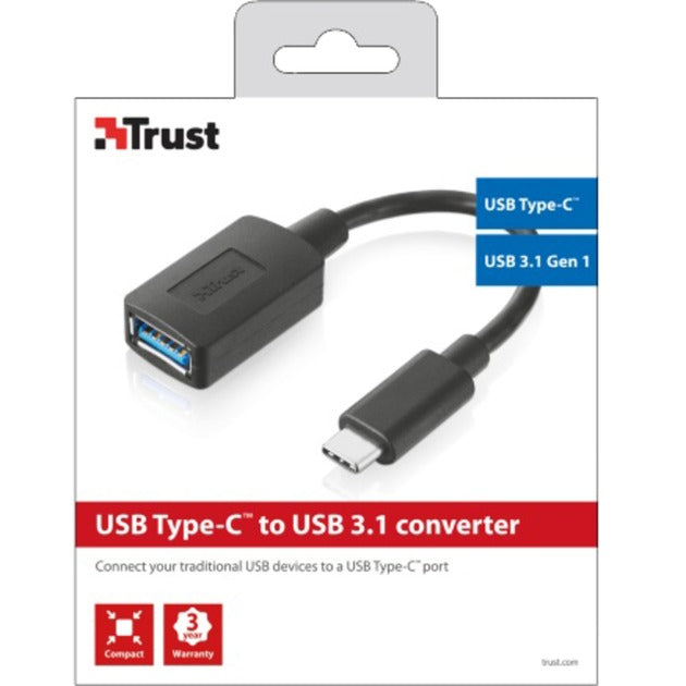 Load image into Gallery viewer, Trust usb type-c - usb 3.0 converter usb-adapter (zwart, 20967)
