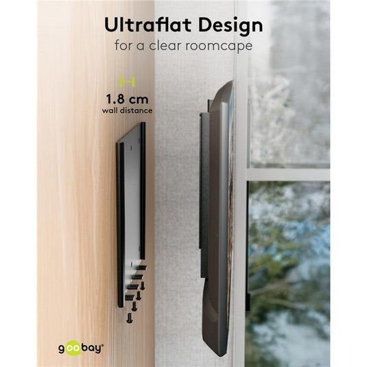 Goobay tv wall mount caravan fixed (m), 23 to 42 inch wandmontage (zwart)