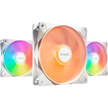Be quiet! light wings lx pwm high-speed rgb case fans (wit, 3 stuks, 120 x 120 x 25 mm)