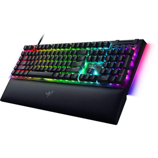 Razer blackwidow v4, gaming toetsenbord (zwart, us lay-out, yellow, rgb leds, doubleshot abs)